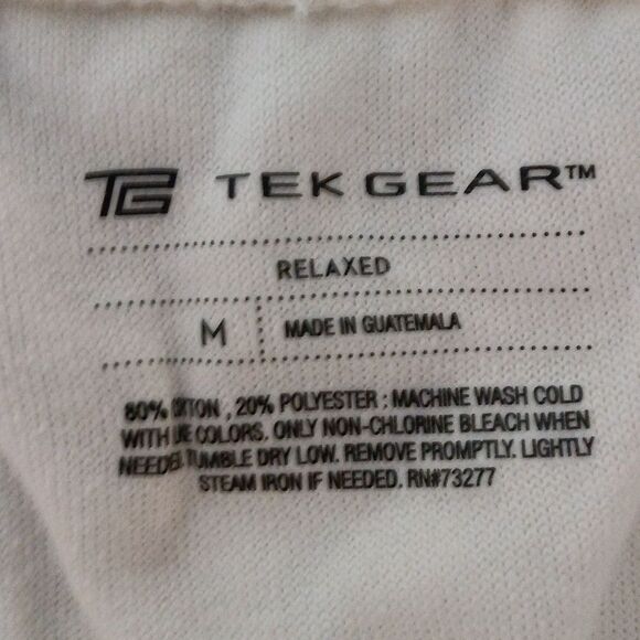 Tek Gear off white ultrasoft wide band relaxed pants Sz M NWOT - Picture 5 of 5